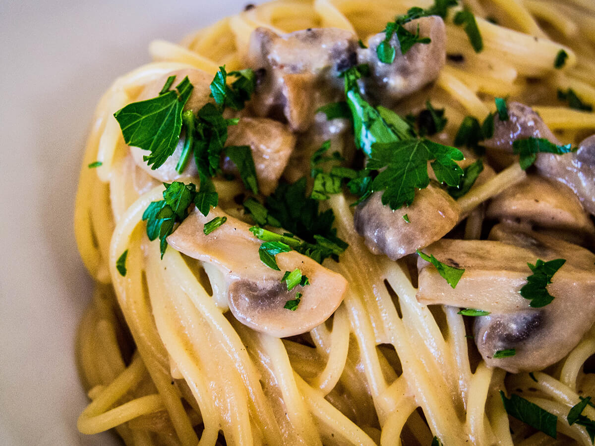 Mushroom Coriander Pasta